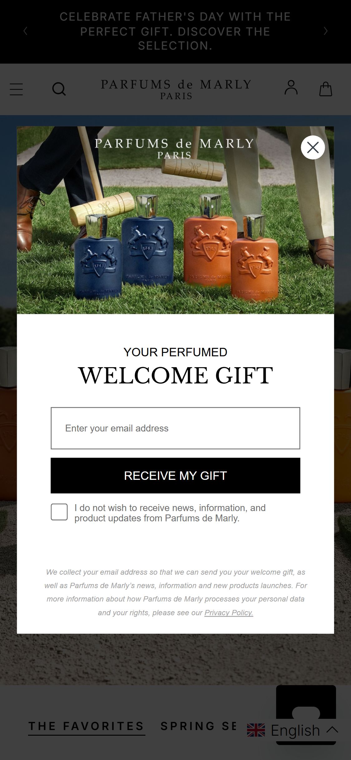 Parfums de Marly — Mobile