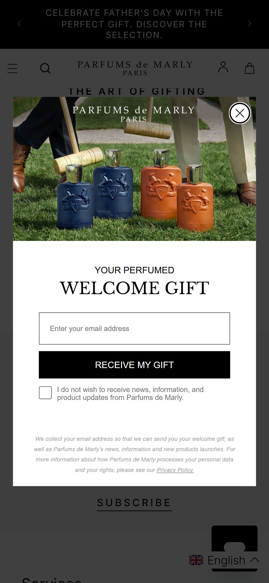 Parfums de Marly — Mobile