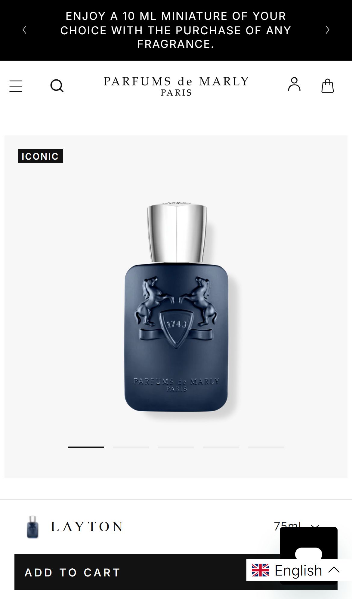 Parfums de Marly — Mobile PDP